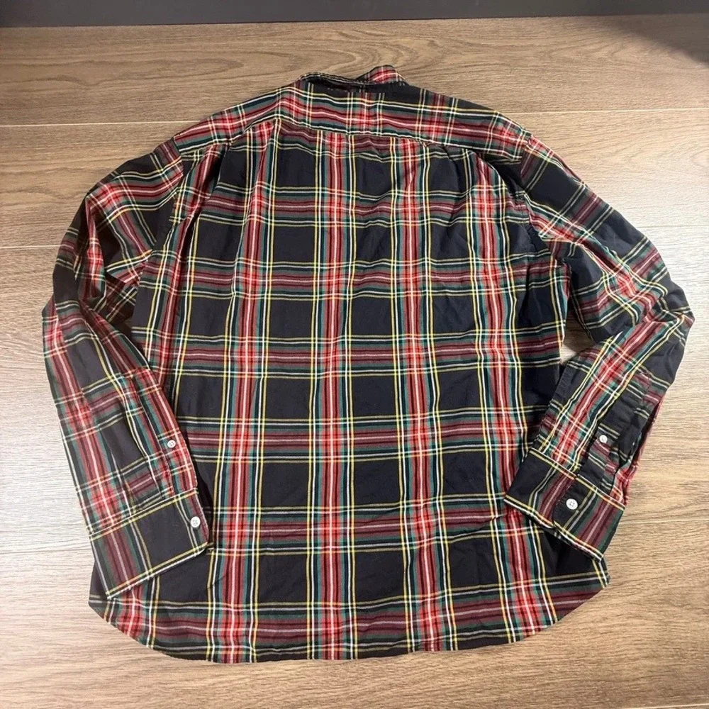 J. Crew Men's Slim Untucked Tartan Plaid Button Down Dress Shirt Size XL NEW